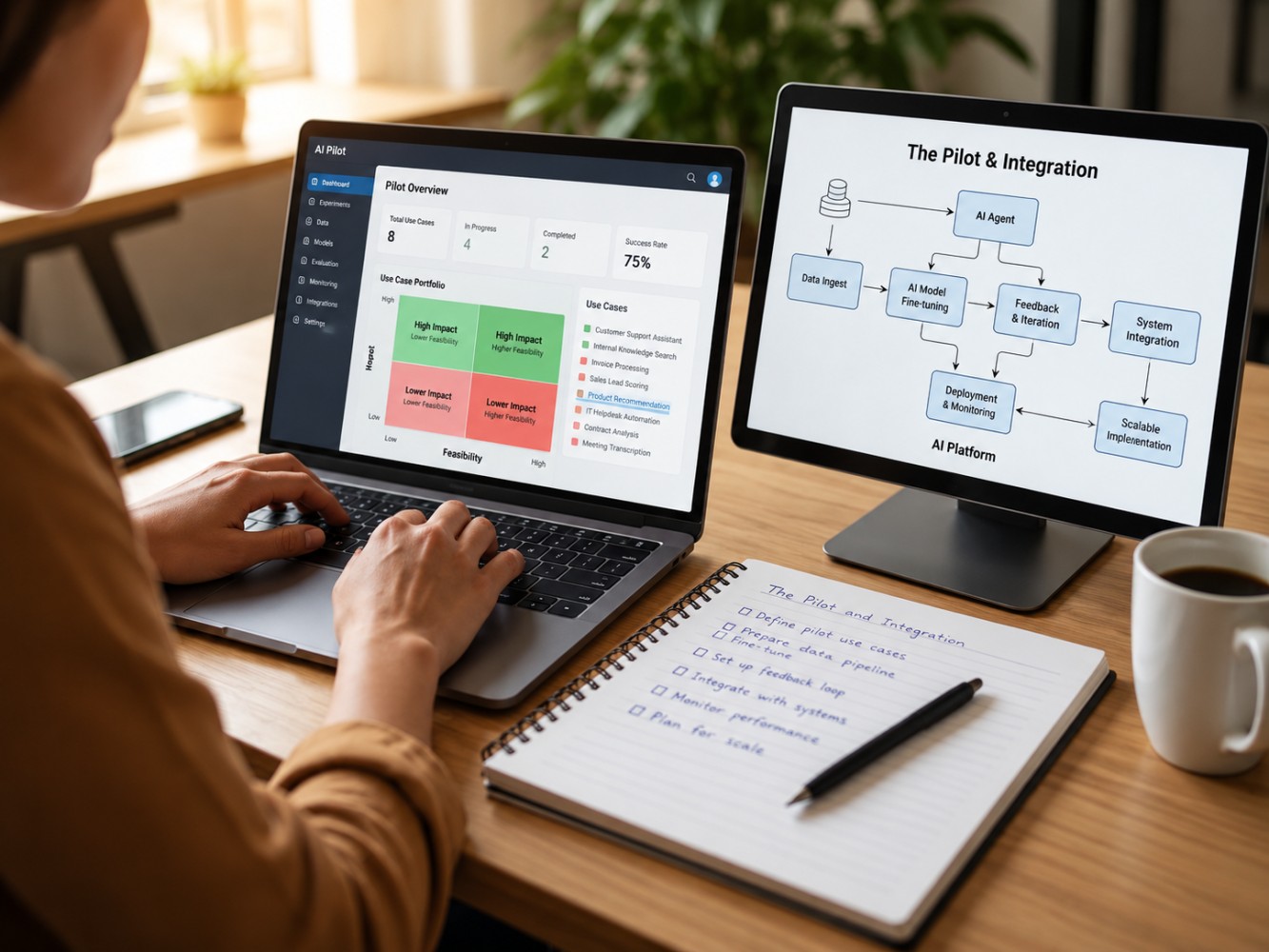 Pilot and integration workspace for an AI agent
